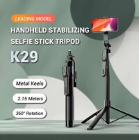 K29 Selfie Tripod Stick With Bluetooth Shutter